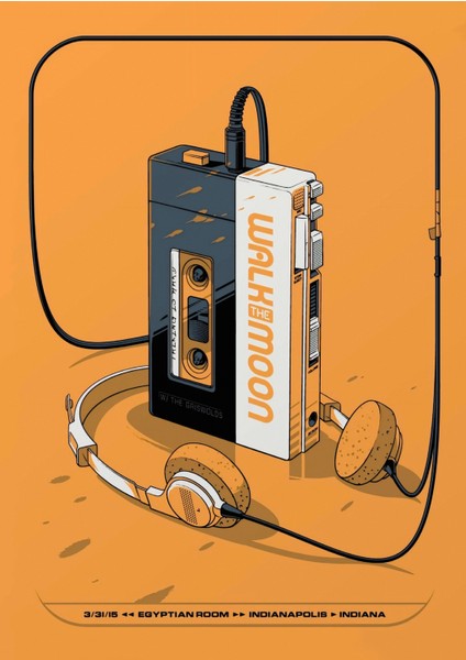 Retro Kasetçalar 30X42 cm Çerçevesiz Poster