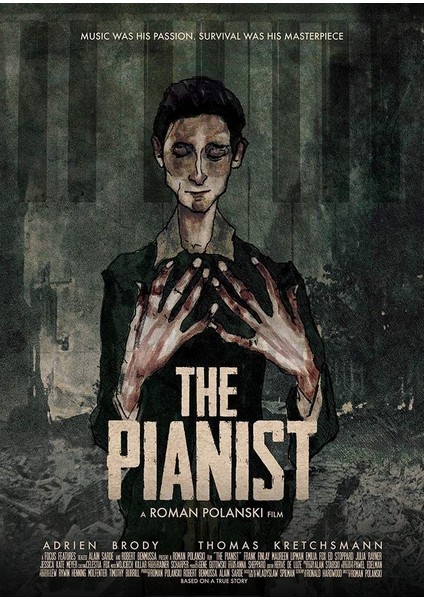The Pianist Film Duvar Poster 30X42 cm Çerçevesiz