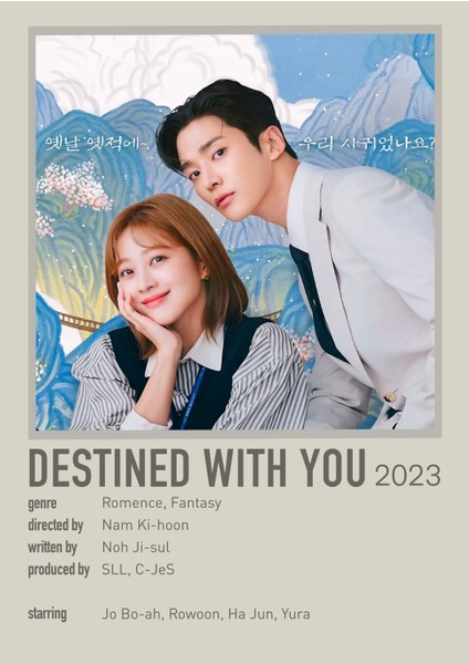 Destined With You Dizi Afiş Poster 30X42 cm Çerçevesiz