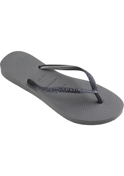 Hav. Slım Glıtter Iı Grey/graphıte 41/42 Kadin Gri Terlik 4146975-3508