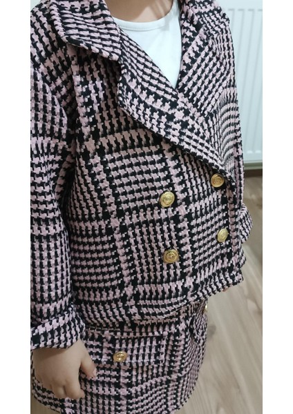 Kız Çocuk Kruvaze Etekli Takım Etek Ceket modelleri