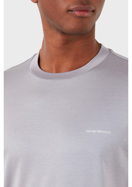 Logolu Bisiklet Yaka Pamuk Karışımlı Regular Erkek T Shirt 8N1Td8 1Juvz 0844 fırsatları