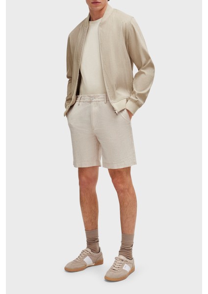 Streç Pamuk Keten Karışımlı Regular Fit Short Erkek Short 50512555 276