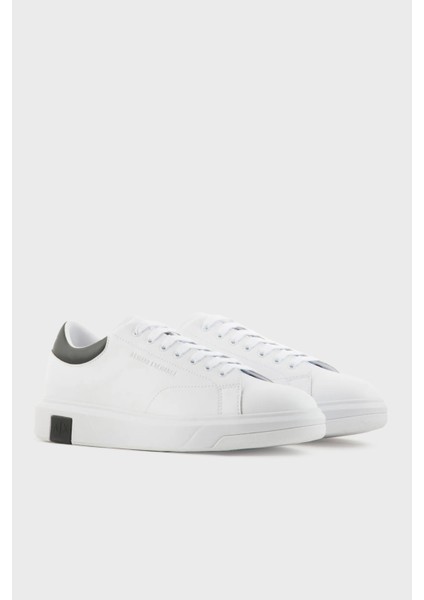 Logolu Hakiki Deri Sneaker Ayakkabı Erkek Ayakkabı XUX123 XV534 K488