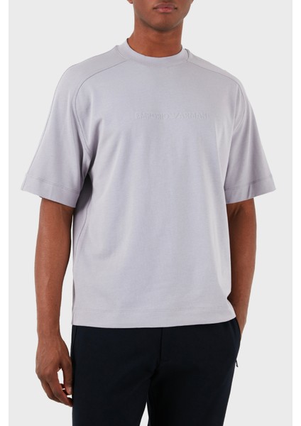 Pamuklu Bisiklet Yaka Oversize T Shirt Erkek T Shirt 3D1T76 1Jwzz 0844