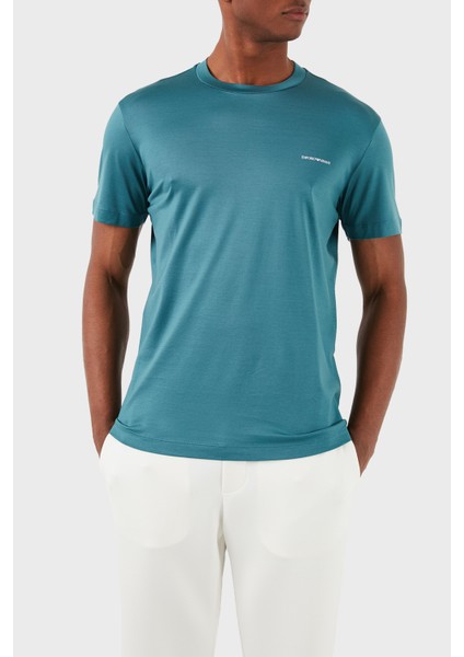 Logolu Bisiklet Yaka Pamuk Karışımlı Regular Erkek T Shirt 8N1Td8 1Juvz 0779 fiyatları