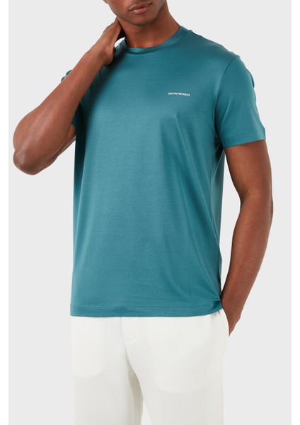 Logolu Bisiklet Yaka Pamuk Karışımlı Regular Erkek T Shirt 8N1Td8 1Juvz 0779 fırsatları