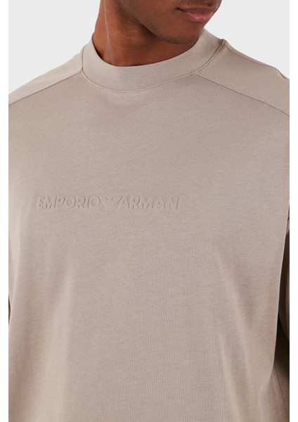 Pamuklu Bisiklet Yaka Oversize T Shirt Erkek T Shirt 3D1T76 1Jwzz 0650 fırsatları