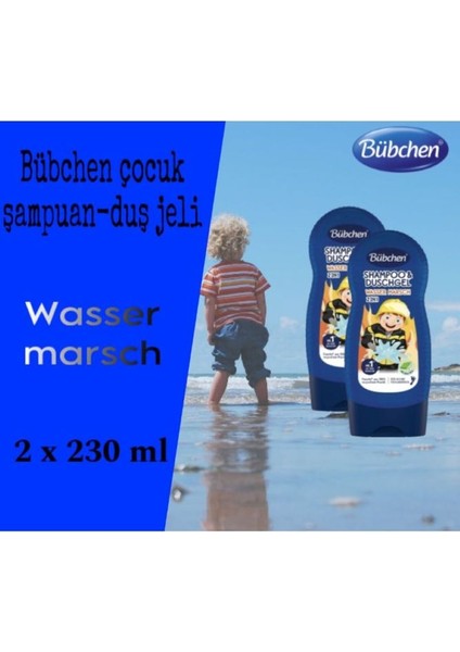 Wasser Marsch 2'si 1 Arada Şampuan & Duş Jeli 230ML x 2 Adet