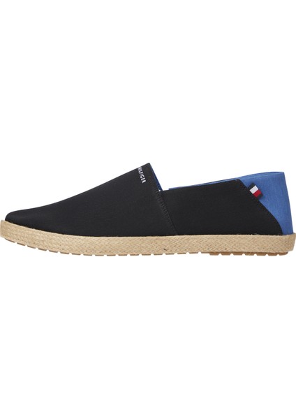 Tommy Hilfiger Siyah Erkek Espadril Hılfıger Espadrılle Core Textıle