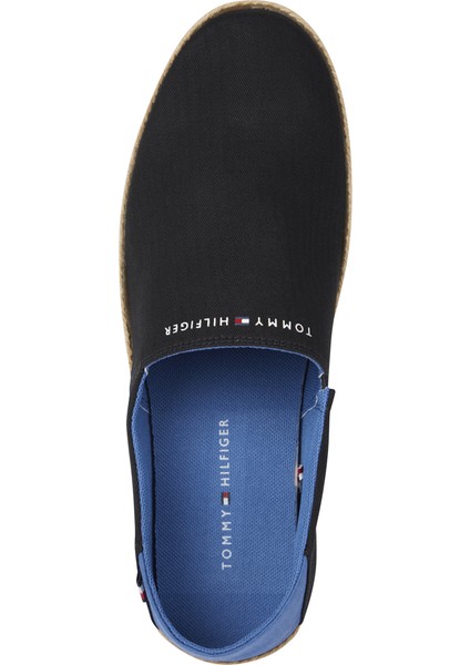 Tommy Hilfiger Siyah Erkek Espadril Hılfıger Espadrılle Core Textıle