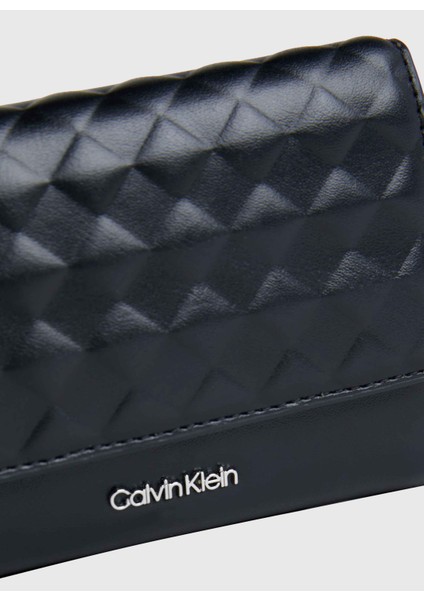 Calvin Klein Siyah 8,5X12X4 cm Kadın Cüzdan K60K611896BEH