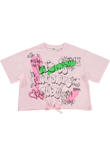 Civil Girls Kız Çocuk T-Shirt 10-13 Yaş Açık-Pembe