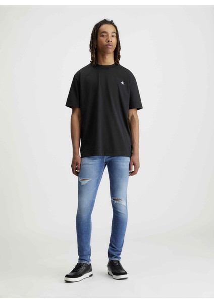 Düz Siyah Erkek T-Shirt J30J325699BEH