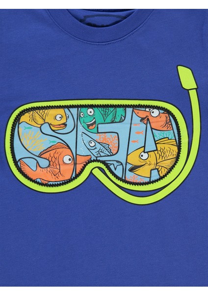 Erkek Çocuk T-Shirt 2-5 Yaş Açık Lacivert fiyatları