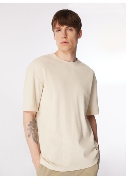 Bisiklet Yaka Bej Erkek T-Shirt L241569614 Bisiklet Yaka T-Shirt modelleri