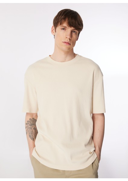 Bisiklet Yaka Bej Erkek T-Shirt L241569614 Bisiklet Yaka T-Shirt fırsatları