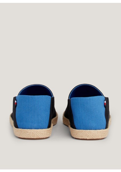 Tommy Hilfiger Siyah Erkek Espadril Hılfıger Espadrılle Core Textıle