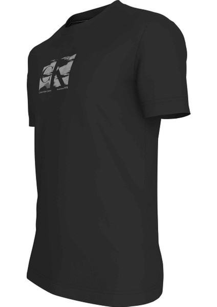 Baskılı Siyah Erkek T-Shirt J30J325204BEH