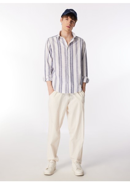 Relaxed Lacivert Erkek Gömlek W241232410 Uzun Kollu Gömlek fiyatları