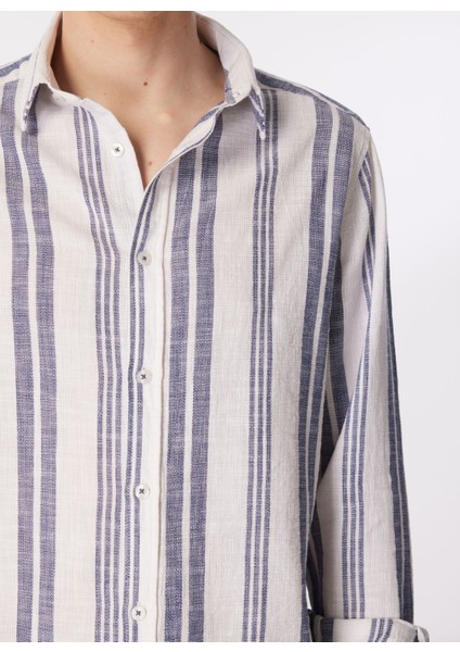 Relaxed Lacivert Erkek Gömlek W241232410 Uzun Kollu Gömlek fırsatları