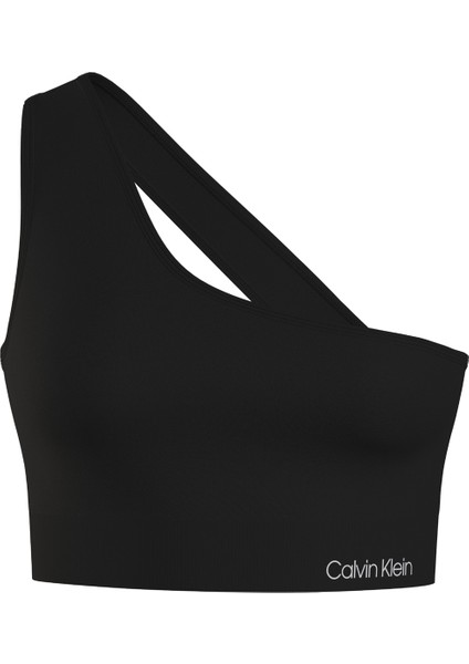 Siyah Kadın Bikini Üst One Shoulder Bralette KW0KW02313BE