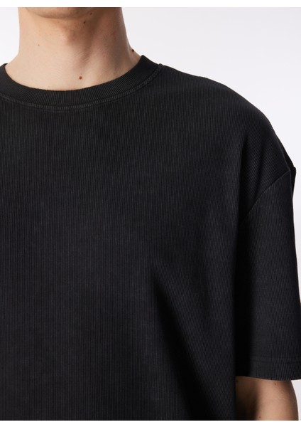 Bisiklet Yaka Antrasit Erkek T-Shirt L241569003 Bisiklet Yaka T-Shirt fırsatları