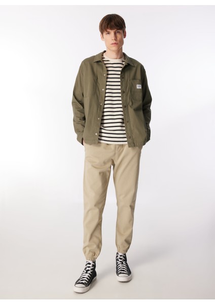 Relaxed Yağ Yeşili Erkek Gömlek L67R205035A61 Uzun Kollu Gömlek fiyatları