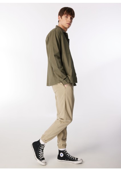 Relaxed Yağ Yeşili Erkek Gömlek L67R205035A61 Uzun Kollu Gömlek modelleri