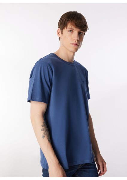 Bisiklet Yaka Lacivert Erkek T-Shirt W241575410 Bisiklet Yaka T-Shirt modelleri