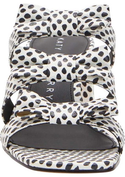 Siyah - Beyaz Kadın Terlik KP3123 modelleri