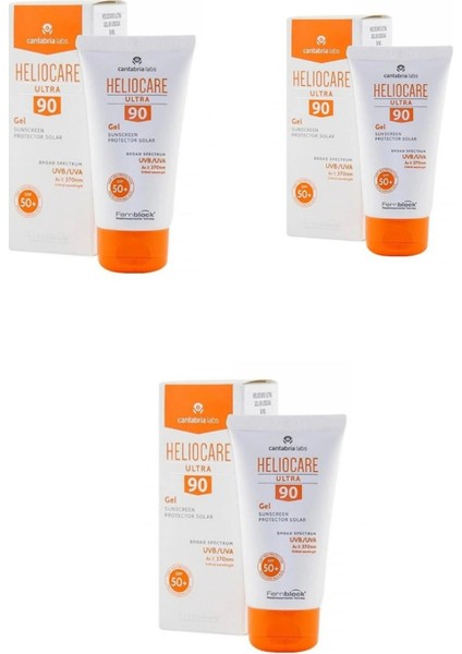 Ultra 90 Gel SPF50+ 50 ml 3 Adet