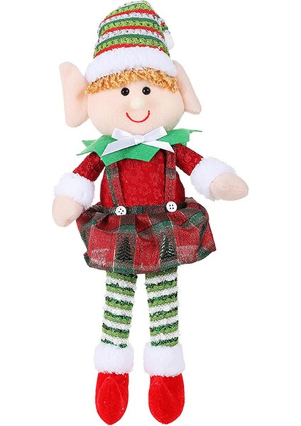 Açık Şömine Kı Için Noel Bacaklar Heykelcik Noel (Yurt Dışından)
