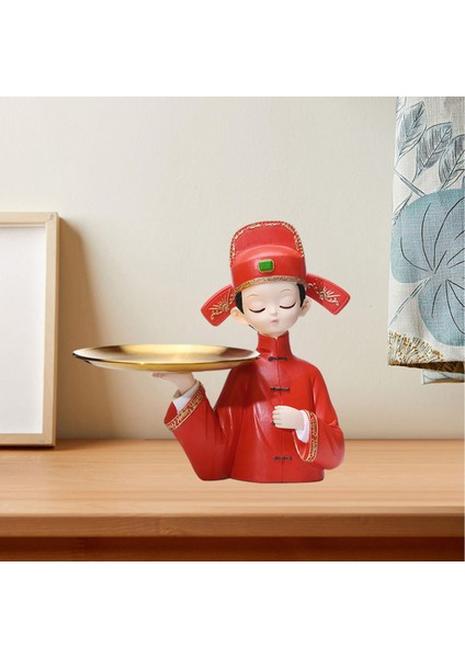 Modern Dekoratif Tepsi Vurgular Oda Heykelleri ve Şapkalı 24X24CM (Yurt Dışından) fiyatları