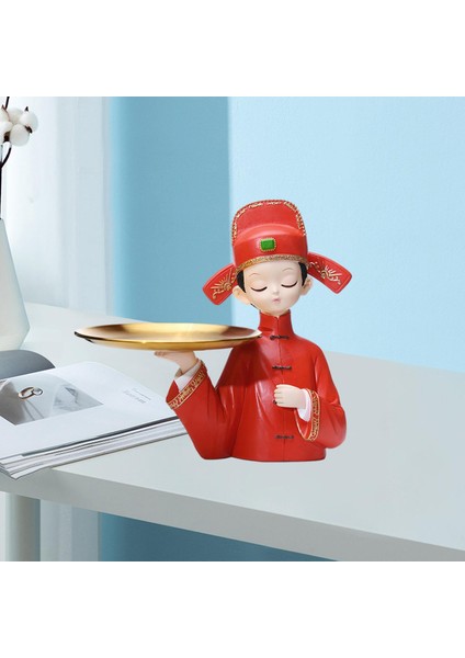 Modern Dekoratif Tepsi Vurgular Oda Heykelleri ve Şapkalı 24X24CM (Yurt Dışından) fırsatları