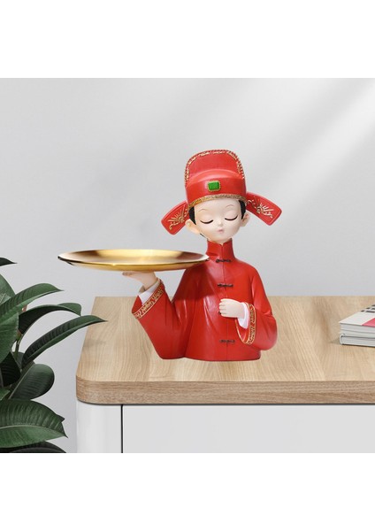 Modern Dekoratif Tepsi Vurgular Oda Heykelleri ve Şapkalı 24X24CM (Yurt Dışından) indirimleri