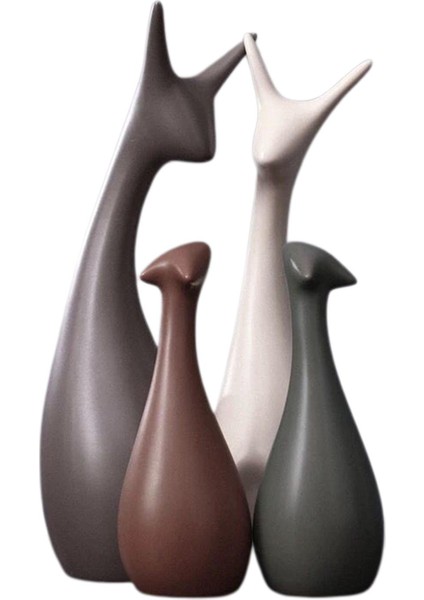 Figürleri Heykeller Geyik Heykeli Koleksiyonu Dört Geyik (Yurt Dışından) modelleri