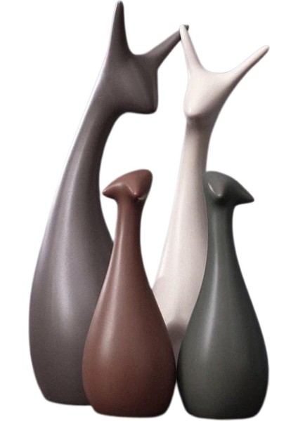 Figürleri Heykeller Geyik Heykeli Koleksiyonu Dört Geyik (Yurt Dışından) fırsatları