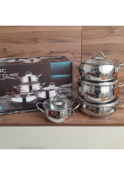 Delux 8 Prç Çelik Set