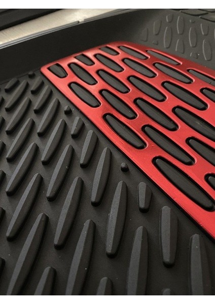 Skoda Felicia 1995-2001 Araca Uyumlu Krom Kırmızı Lüx 4d Havuzlu Oto Paspas Takımı modelleri