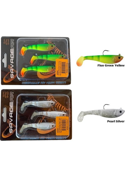 Soft 4play Shad 7.2cm 8gr 3'lü Paket Silikon Suni Yem
