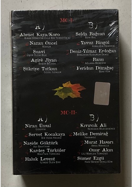 Ahmet Kaya Dinle Sevgili Ülkem 2 Kaset (Jelatininde Sıfır Orjinal Dönem Baskı 2 Kaset)