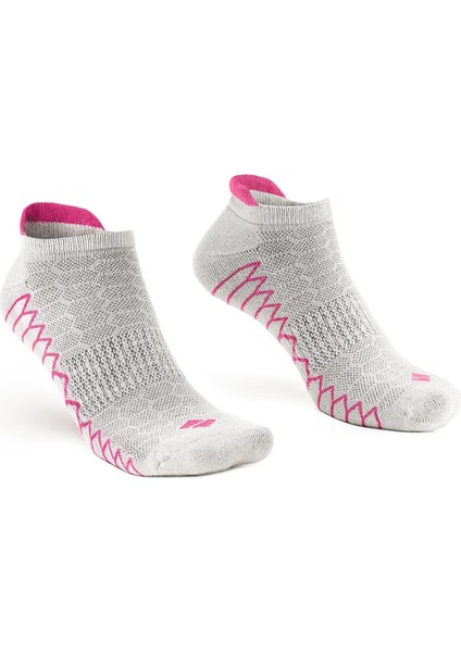 Koku Yapmayan Koşu ve Yürüyüş Kadın Patik Fuşya Gümüş Çorap 3'lü Paket fiyatları