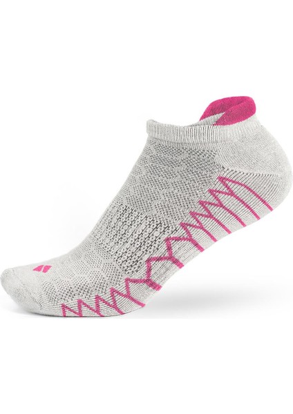 Koku Yapmayan Koşu ve Yürüyüş Kadın Patik Fuşya Gümüş Çorap 3'lü Paket modelleri