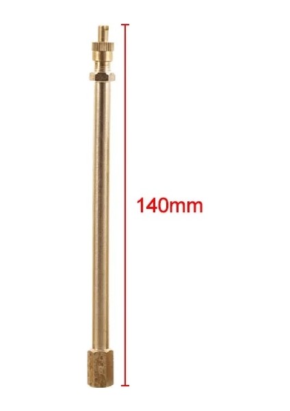 Lastik Vana Kök Pirinç Metal Lastik Vana Uzatma Kamyon Motosiklet Araba 140MM Için Düz Delik - Sarı (Yurt Dışından)