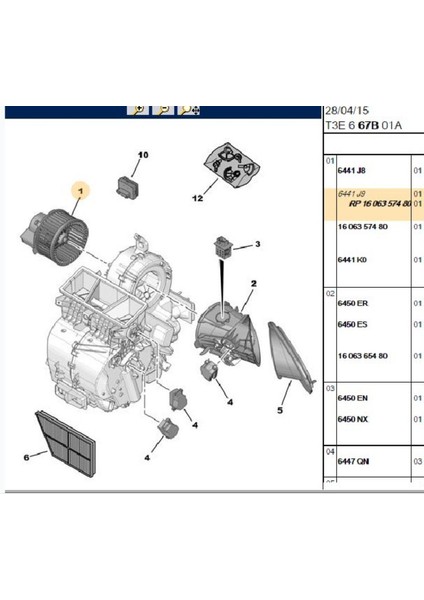 Kalorifer Motoru Xsara (715235-6441J9)