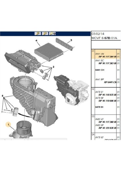 Kalorifer Motoru 1,3 (343375-6441AN-1611726480)