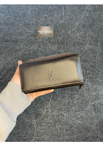 SL-2238 Deri Çok Kartlıklı ve Fermuarlı Cüzdan (16,5 Cm/9cm) Sanat Leather modelleri
