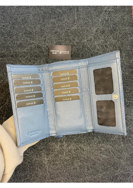 SL-2238 Deri Çok Kartlıklı ve Fermuarlı Cüzdan (16,5 Cm/9cm) Sanat Leather