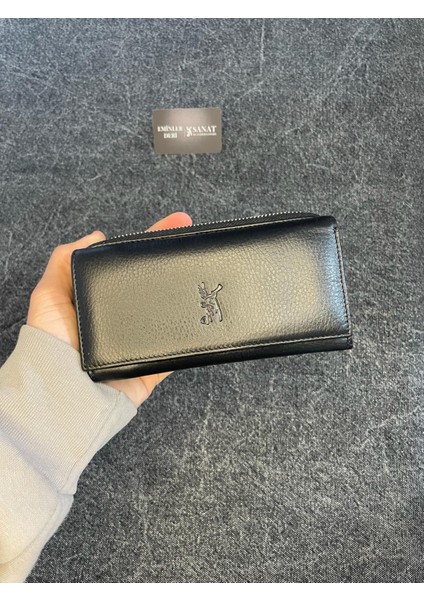SL-2238 Deri Çok Kartlıklı ve Fermuarlı Cüzdan (16,5 Cm/9cm) Sanat Leather modelleri